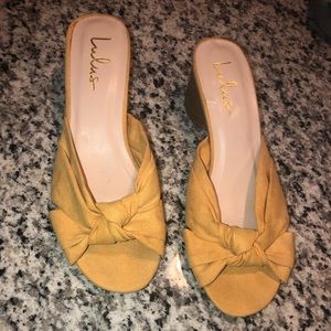 Yellow sandals